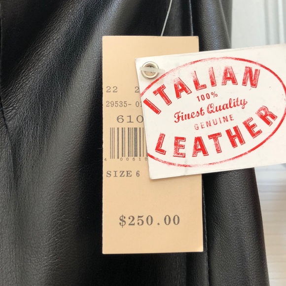 New With Tags Italian Leather Pants - Picture 3 of 6